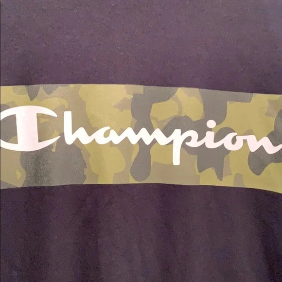 Champion Long Sleeve Camouflage T-Shirt Screenprint Big Tall - Picture 5 of 10